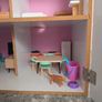 Large Wooden Dollhouse with Furniture & Accessories Image 2