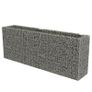Gabion Raised Bed Galvanised Steel 270x50x100 cm Image 3