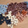 Lego Modified 1 x 2 brick with log profile Image 3