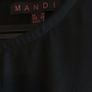 Ladies Mandi Black w/ Floral embrodiery dress size 10 includes post Image 2