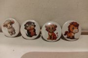 Animal Button Badges 25mm Cute