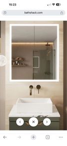 Mia LED Bluetooth 700 x 600mm Bathroom Cabinet