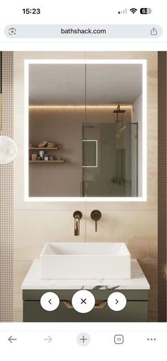 Mia LED Bluetooth 700 x 600mm Bathroom Cabinet