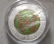 Austria 25 Euro Silver/Niobium (.900) Proof Coin 2017 - Microcosm - Silver Niobium Series