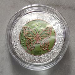 Austria 25 Euro Silver/Niobium (.900) Proof Coin 2017 - Microcosm - Silver Niobium Series