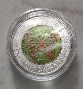 Austria 25 Euro Silver/Niobium (.900) Proof Coin 2017 - Microcosm - Silver Niobium Series