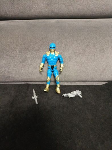 Vintage Roller Warriors Blue Ranger Action Figure Lanard 1991 6"