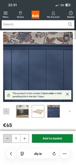 Chesire wall paneling kit x2