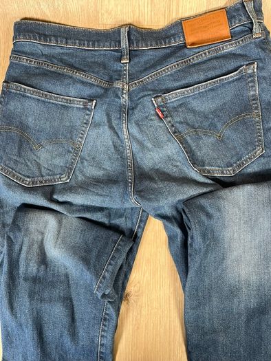 Levis 502 Jeans Mens Blue W38 L34 Premium Big E