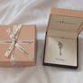 Mizanee Sterling Silver Hallmarked Heart Key Pendant (Boxed) Image 2