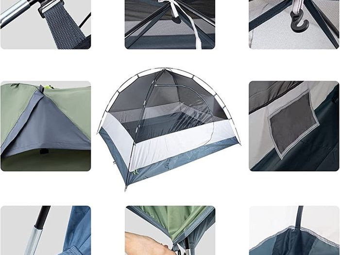 3 Person Tent Waterproof for 2 3 Man Camping with Porch Double Layer Tent for Camping Hiking (FREE SHIPPING)