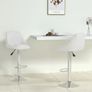 Bar Stools 2 pcs White Faux Leather Image 2