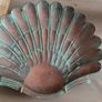 Solid Copper Scallop Seashell CatchAll Tray or Decorative Wall Art Image 9