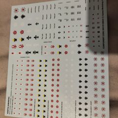 Games Workshop Warhammer 40k Adepta Sororitas Sisters of battle transfer sheet