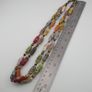 Antique Venetian Style MultiColor Face Glass Beads Necklace Image 6