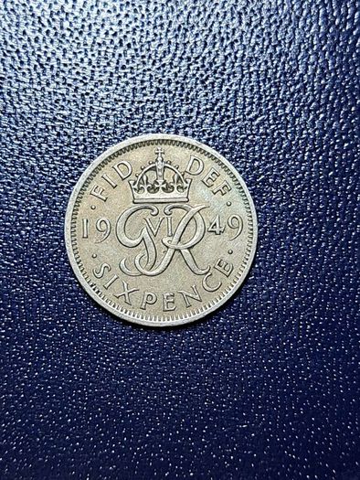 United Kingdom Six pence coin
