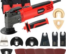 NEW SALE Oscillating Tool, 500W Oscillating Multitool Kit with 5 degree Oscillation Angle, Quick Change & Kickback Protection, 6 Variable Speeds, Auxiliary Handle, 34Pcs Saw Accessories and Carry Bag Included