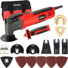 NEW SALE Oscillating Tool, 500W Oscillating Multitool Kit with 5 degree Oscillation Angle, Quick Change & Kickback Protection, 6 Variable Speeds, Auxiliary Handle, 34Pcs Saw Accessories and Carry Bag Included