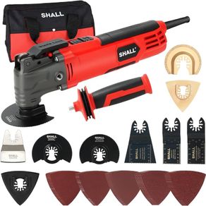 NEW SALE Oscillating Tool, 500W Oscillating Multitool Kit with 5 degree Oscillation Angle, Quick Change & Kickback Protection, 6 Variable Speeds, Auxiliary Handle, 34Pcs Saw Accessories and Carry Bag Included