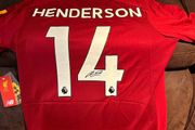 Henderson signed 19/20 signed Liverpool jersey