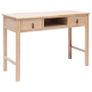Writing Desk Natural 110x45x76 cm Wood Image 8