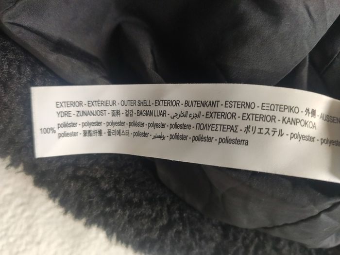 Bershka Black Teddy Fleece Jacket Size L