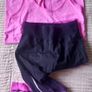 Size 8 Capri Tonal leggins and vest Image 5