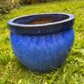 Blue Glazed Planter Image 7