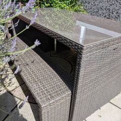 Outdoor table and benches