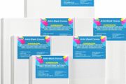 6 Set Blank Stretched Canvas Assorted Size Artist Canvas Multipack Canvases for Acrylic Oil Water Painting