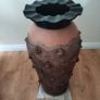 Large Vintage Irish Studio Pottery Floor Vase  Unique Hand-Built Coil Pot Image 2