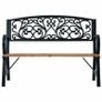 Garden Bench 120cm Wood Outdoor Patio - Free Delivery Nationwide Image 2
