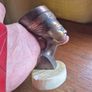 Vintage Egyptian Pharaoh Queen Nefertiti Bust Figurine Decoration Image 5