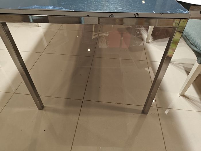 Grey ikea dining table 6/8 people