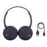 Blue JVC Foldable Bluetooth on-ear headphones Bluetooth Image 2
