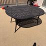 Outdoor Cast Iron Patio Table + 6 Chairs Set Image 3
