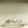 Brand New 9ct White Gold Diamond Solitaire Engagement Ring Image 8