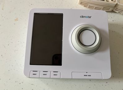 Climote Remote Heating Controller (Hub) and two Remote Thermostats: Smart Heating Control