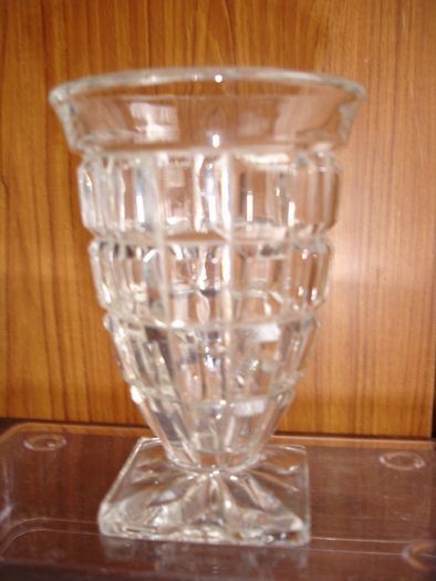 Art Deco Bohemian Rindskopf Glass Pressed Cup 1930's