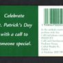 1996 Ireland 50 Unit St. Patrick's Day 1996 (Gemplus GEM1) Call Card Used. Telecom Eireann card number 1122 Image 2