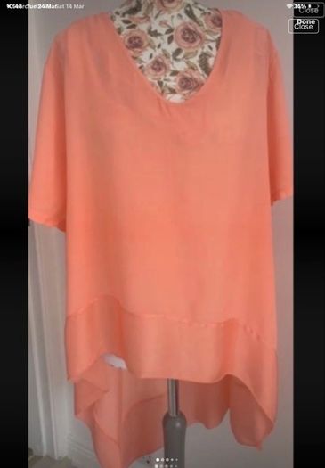 tunic Bnwt short sleeve tunic top asymmetrical freesize  14/16