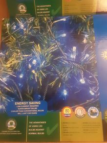 Christmas Lights .. 80 Blue Led x 2 at 14euro each or 22.00euro for Both .. Heavily
