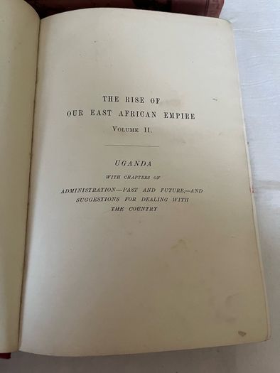The rise of the East African Empire by Captain F.D.Lugard. The Great War in Europe volumes 3 & 8 by Frank R. Cana