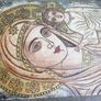 Hand made Orthodox icon Jesus Christ child and Virgin Mary Image 6
