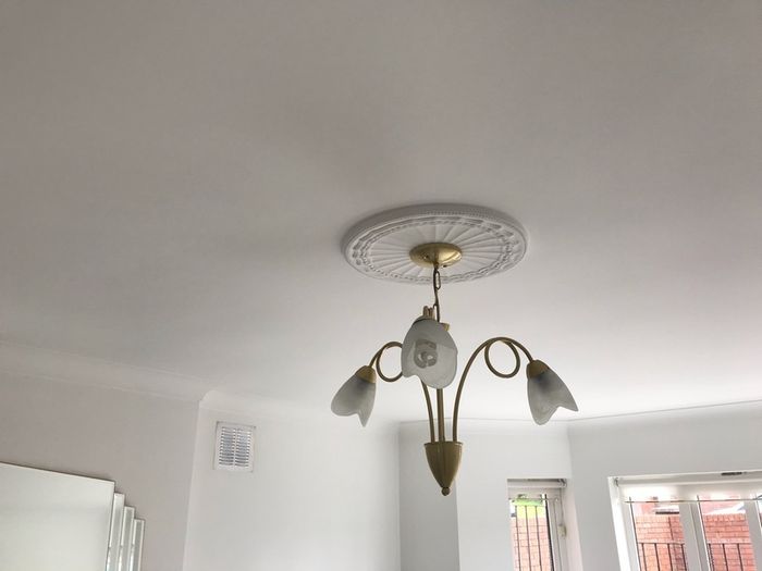 Brass ceiling lights x2
