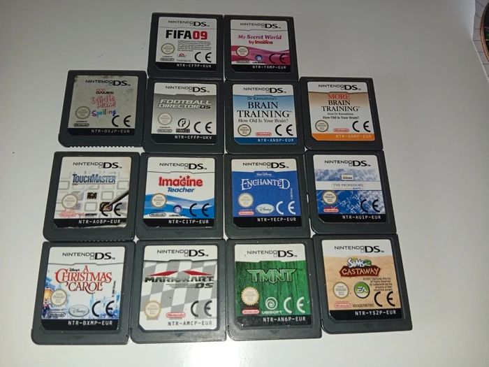 Super Mario game case and Large Collection Of Loose Nintendo Ds Games All Tested And Working