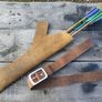 Traditional Leather cowhide quiver for 10 arrows Image 4