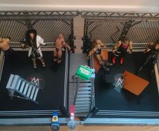 WWE Wrestling cage & Figures