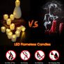 12 Packs Battery Operated LED Flameless Candles Flickering Electric Tea Lights with Timer, 6 Hours On and 18 Hours Off Per Cycle (MULTIPLE COLOURS, SEE PHOTOS) Image 7