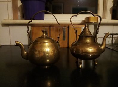 brass tea pots